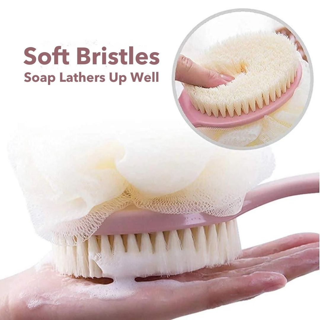 Buymate 2 in 1 Loofah Brush