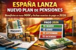 España lanza nuevo plan de pensiones: Beneficios de hasta 900€ y fechas exactas de pago en 2026