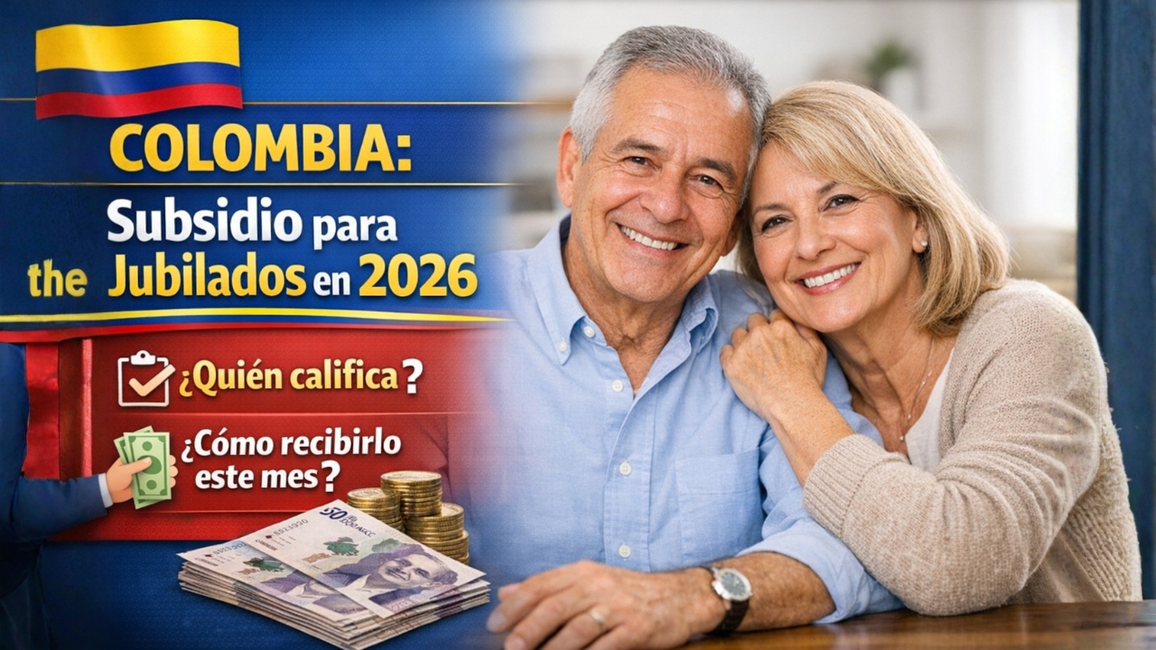Colombia: Subsidio para jubilados en 2026 – Quién califica y cómo recibirlo este mes