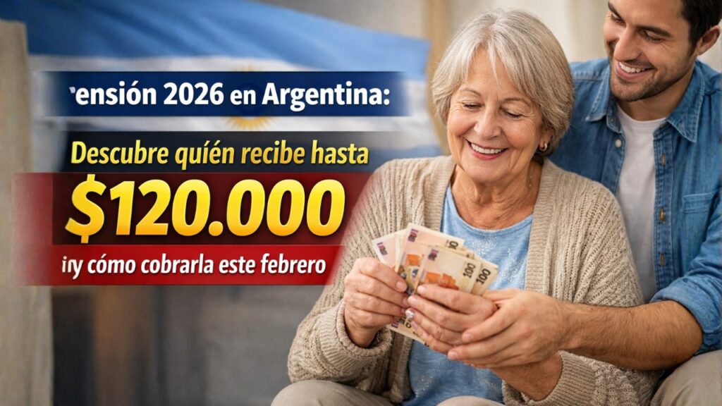 Pensión 2026 en Argentina: Descubre quién recibe hasta $120,000 y cómo cobrarla este febrero