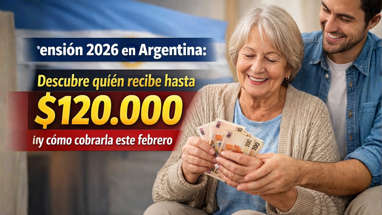 Pensión 2026 en Argentina: Descubre quién recibe hasta $120,000 y cómo cobrarla este febrero