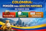 Colombia: Pensión para Adultos Mayores en Marzo 2026 – Montos, Requisitos y Fechas de Transferencia